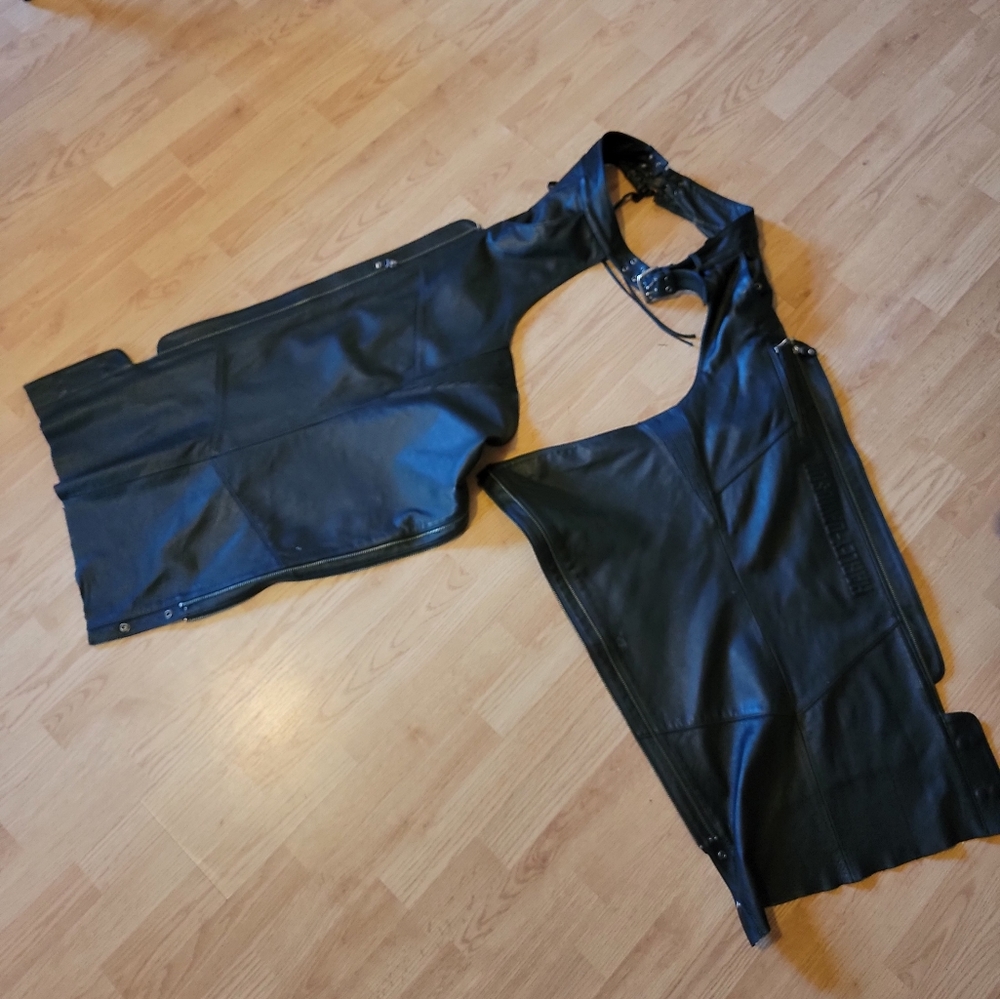 Genuine Leather Harley Davidson Chaps.